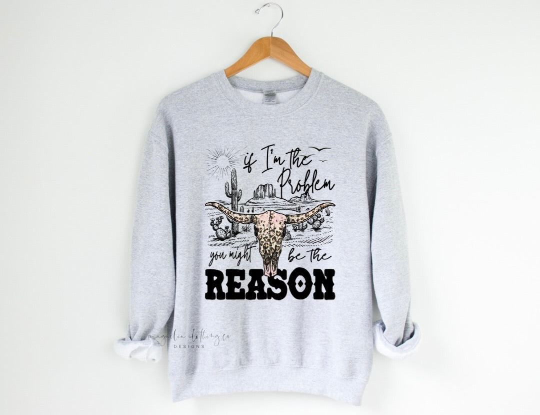 You Might Be The Reason {Clear Film Screen Print Transfer} - ADULT 10.5x8.8