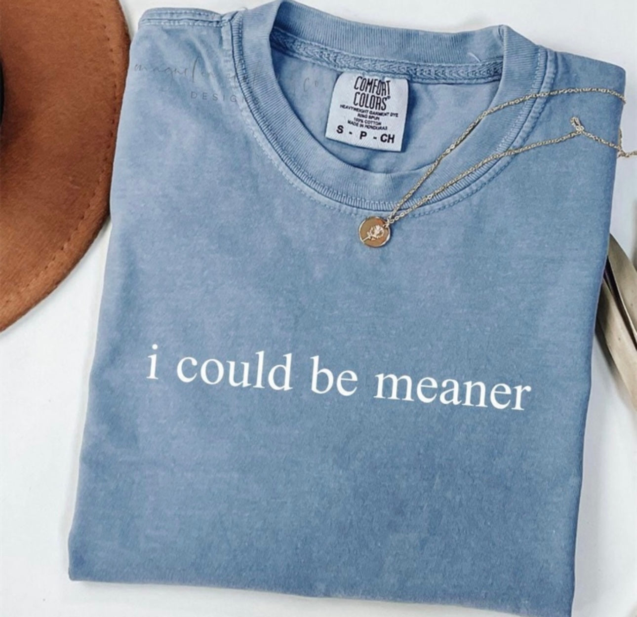 I Could Be Meaner {Screen Print Transfer} - ADULT 10x1