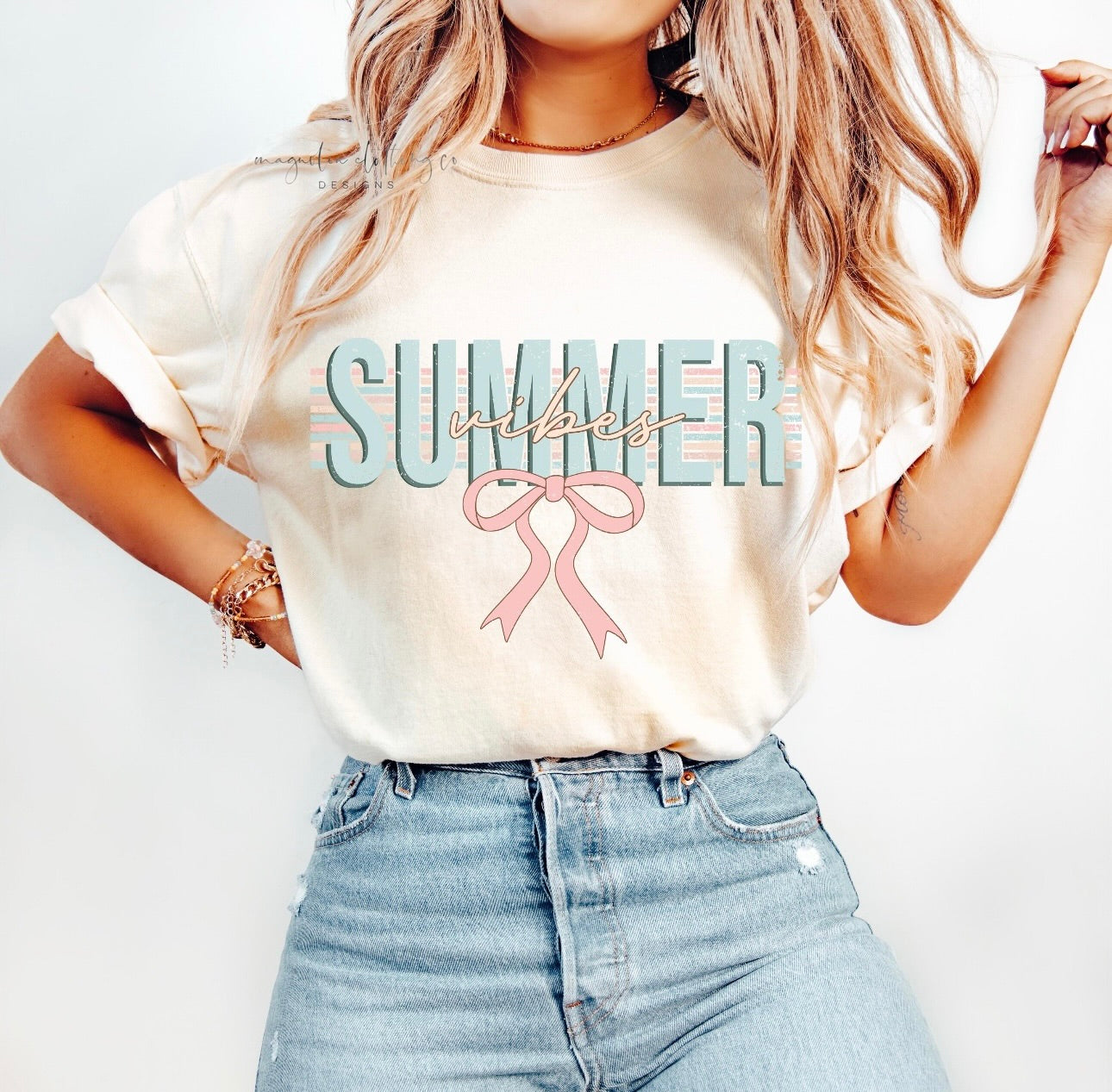 Summer Vibes {Clear Film Screen Print Transfer} - ADULT 10.5x6.9
