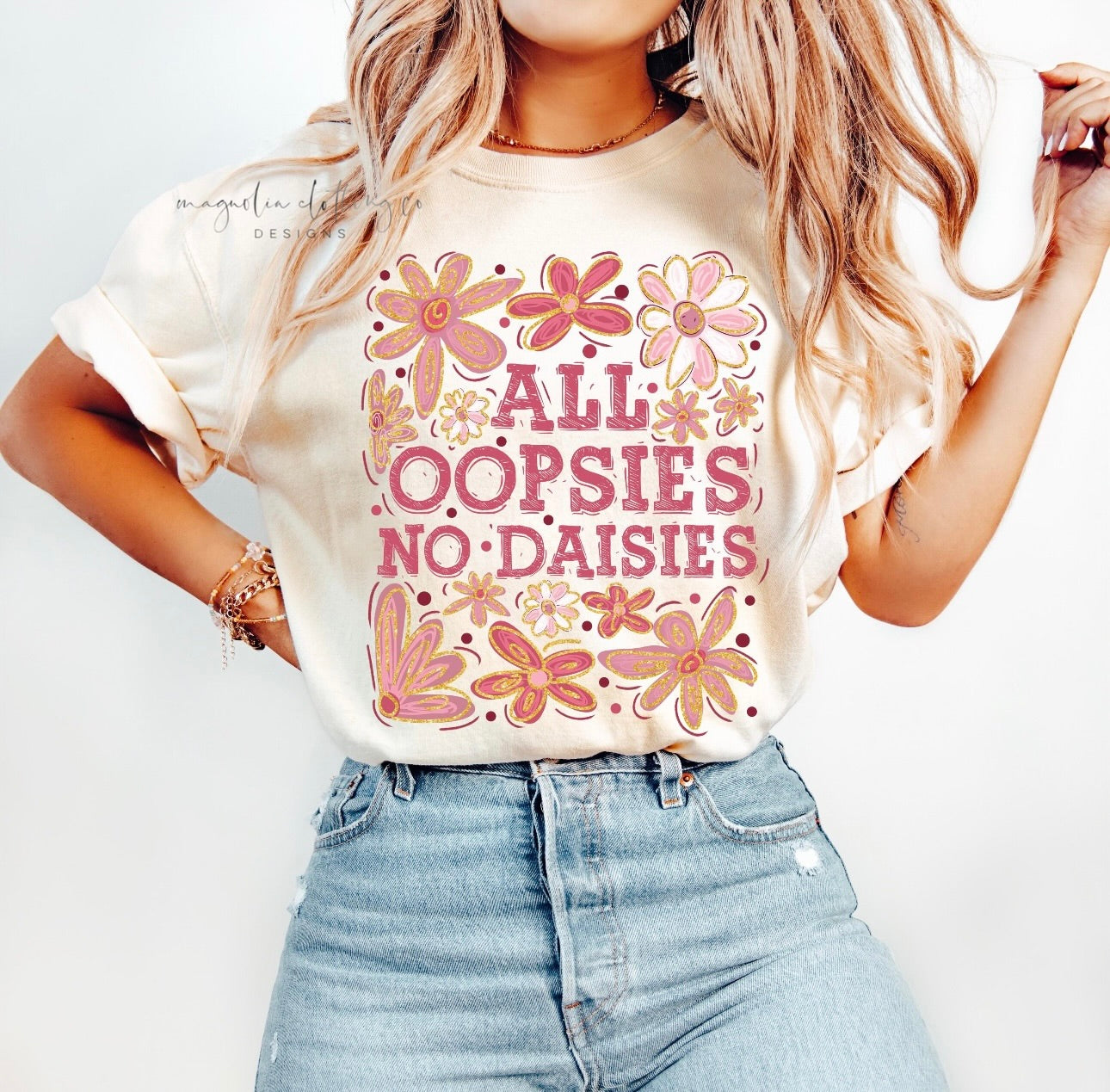 All Oopsies No Daisies {Clear Film Screen Print Transfer} - ADULT 10.5x8.8