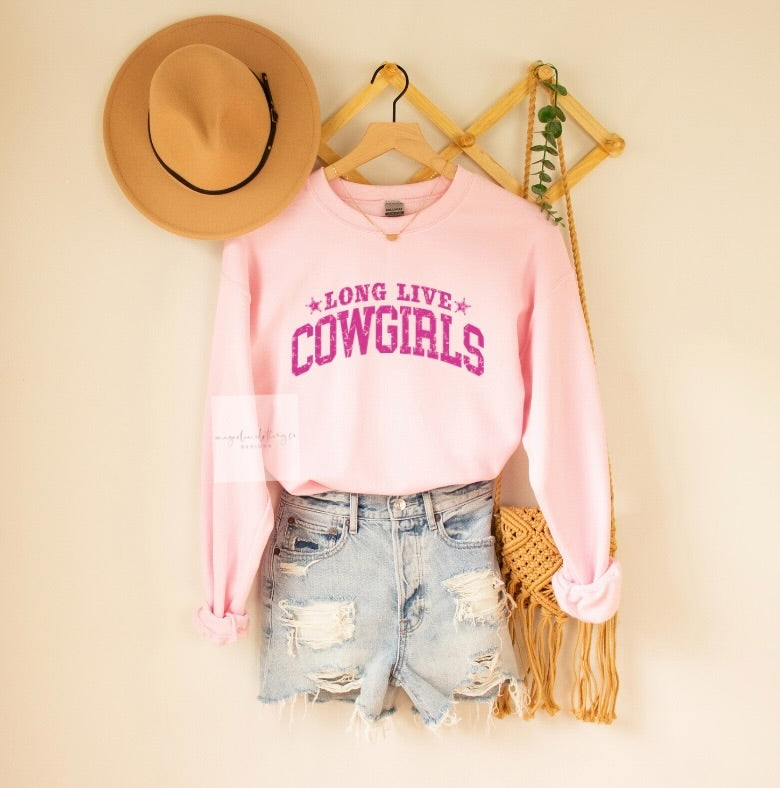 Long Live Cowgirls {Screen Print Transfer} - ADULT 11x6.5
