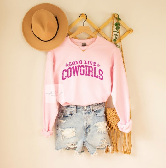 Long Live Cowgirls {Screen Print Transfer} - ADULT 11x6.5