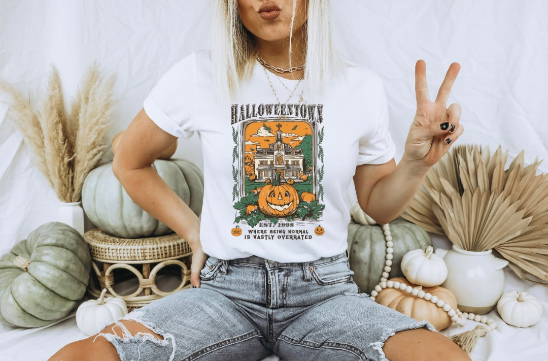 Halloweentown University {Clear Film Screen Print Transfer} Pocket Included - ADULT 12x8.3