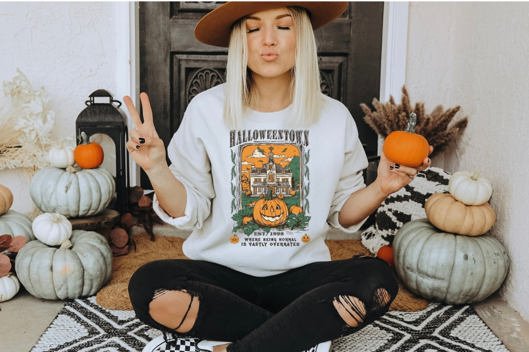 Halloweentown University {Clear Film Screen Print Transfer} Pocket Included - ADULT 12x8.3